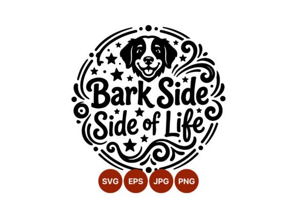 Bark Side Dog Face Vector Design Review