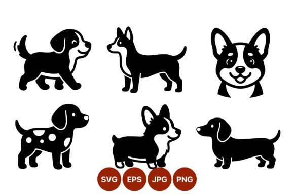 Cartoon Corgi and Beagle Dog Vector Set Review