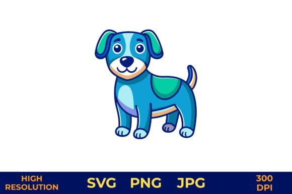Cartoon Dog Vector Illustration Review