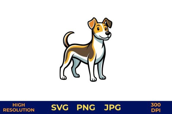 Cartoon Dog Wagging Tail Vector Art Review