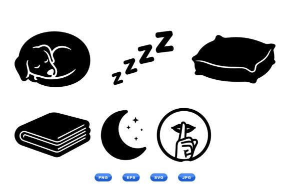 Cozy Sleep Icons SVG Pack