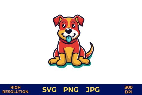 Cute Cartoon Dog Vector Illustration Review