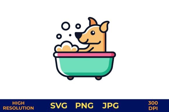 Cute Dog Enjoying Bath with Bubbles Embroidery Review