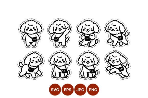 Cute Poodle Dog Vector Art Review