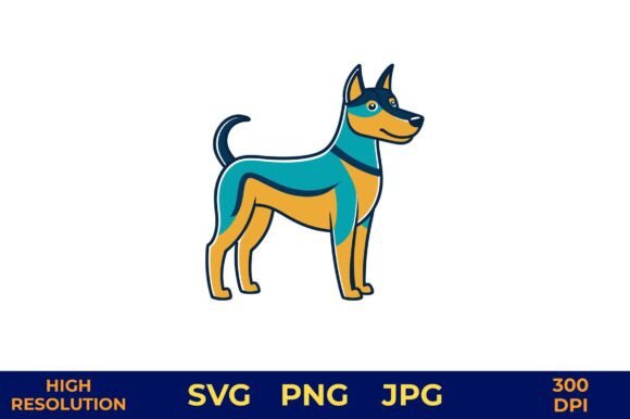 Dog Illustration with Wagging Tail Review