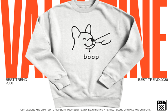 Line Art Boop Dog PNG Review for Embroidery Projects