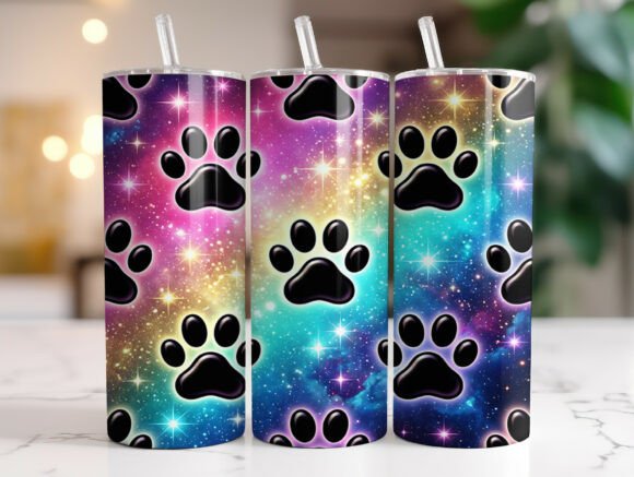 Pet Lover Dog Paw Print Tumbler Wrap Review