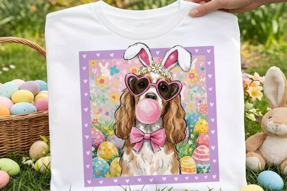 Preppy Easter Cocker Spaniel Dog Design Review