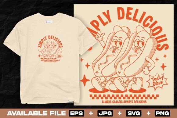 Vintage Hot Dog Mascot Illustration Review