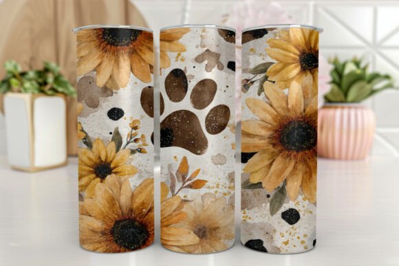 Western Sunflowers on a Tumbler