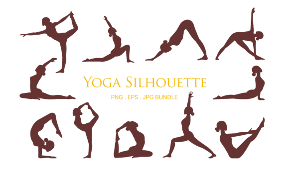 Yoga Silhouette Flat SVG Bundle Review